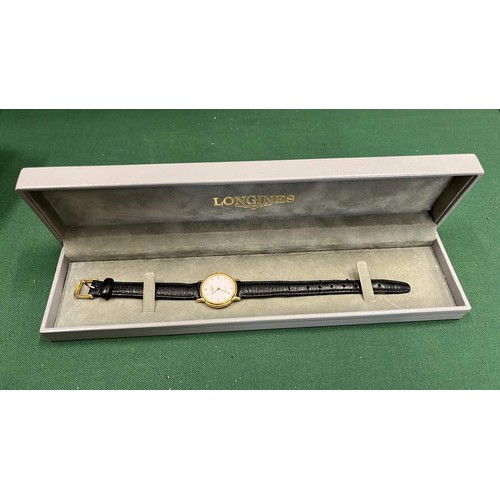 363 - Longines watch in box