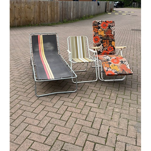 360 - THREE RETRO LOUNGE CHAIRS