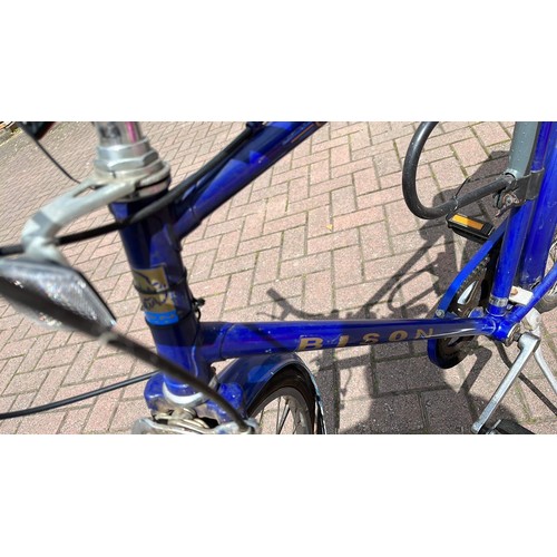 261 - blue bison gents bicycle