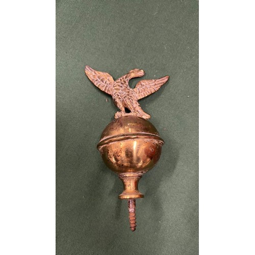 425 - Brass grandfather clock EAGLE BALL