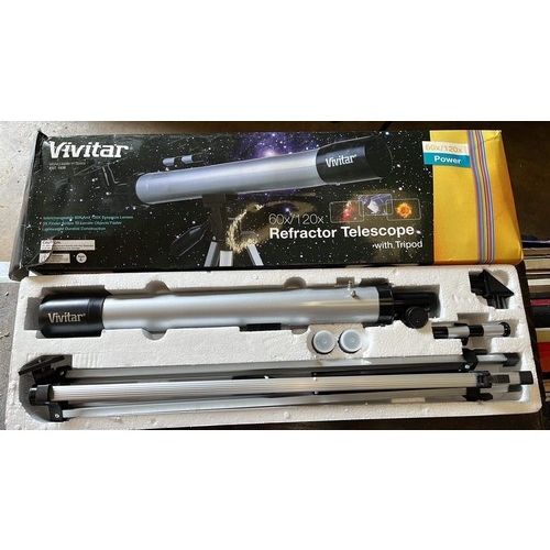 355 - VIVITAR REFRACTOR TELESCOPE - BOXED