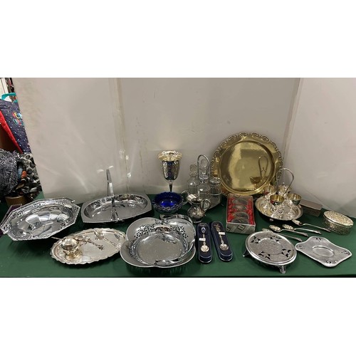 506 - Large collection of silver plated items