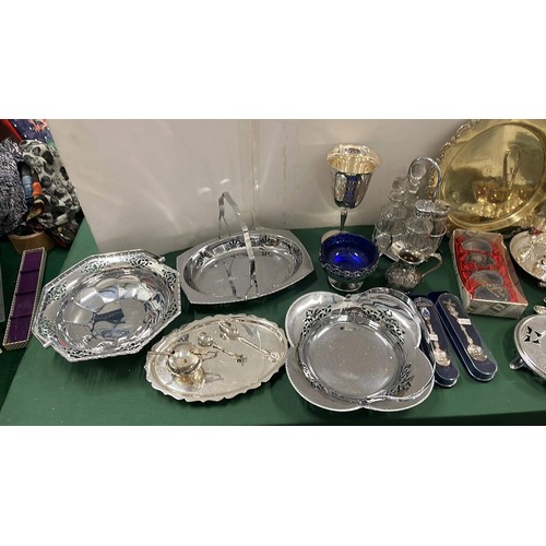 506 - Large collection of silver plated items