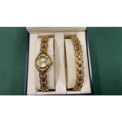 151 - Philip Mercier watch and matching bracelet with box