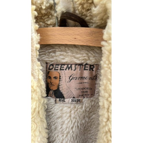 139 - BROWN REAL SUEDE COAT BY DEEMSTER GARMENTS