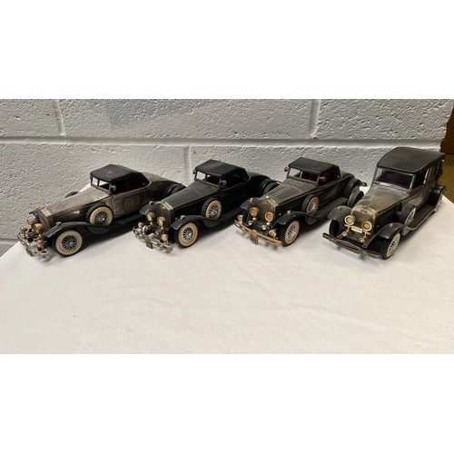 434 - FOUR VINTAGE CAR MODELS