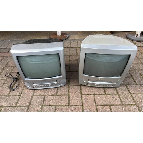 218 - Two vintage TVs by BUSH & FUNAI