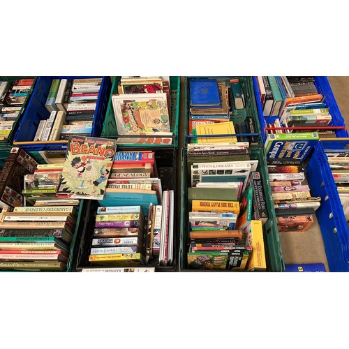 211 - VERY LARGE COLLECTION OF MIXED TITLE BOOKS TO INCLUDE NOVELS , COOKING AND LOTS MORE