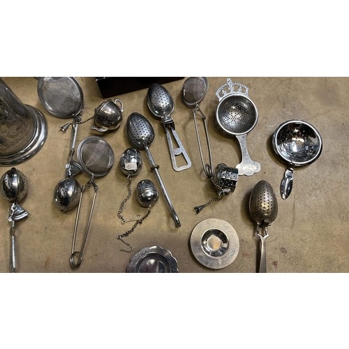 251 - COLLECTION OF TEA STRAINERS