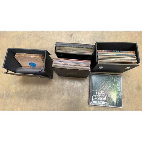 228 - MIXED ARTIST AND MUSIC LPS PLUS CASES