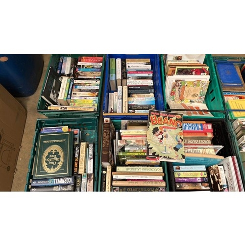 211 - VERY LARGE COLLECTION OF MIXED TITLE BOOKS TO INCLUDE NOVELS , COOKING AND LOTS MORE