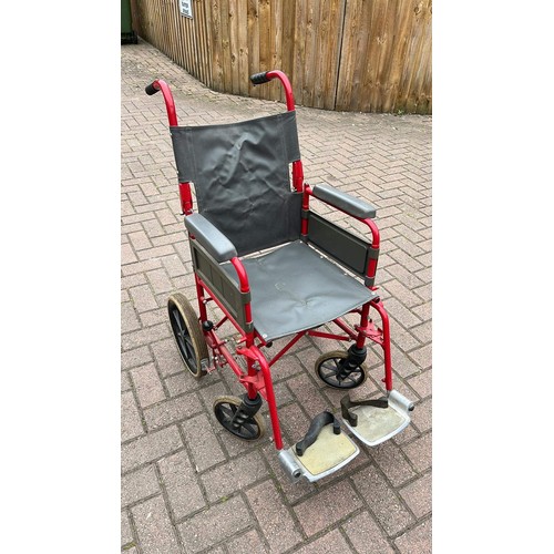 331 - RED WHEEL CHAIR