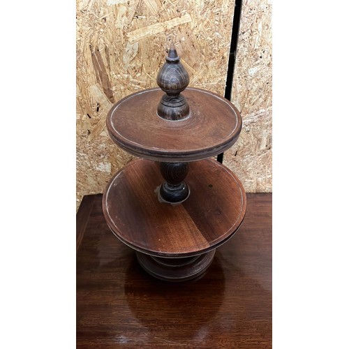 314 - WOODEN CAKE STAND