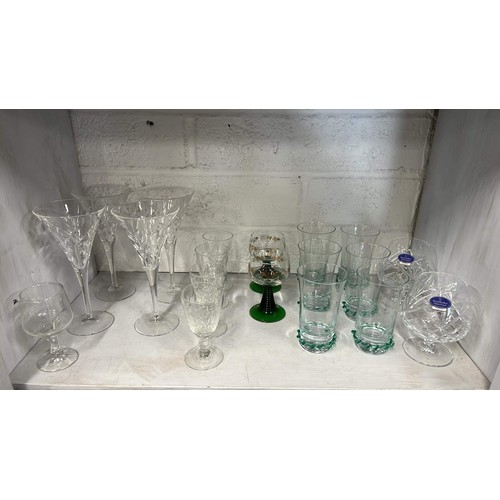 71 - MIXED DRINKING GLASS WARE