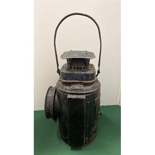 106 - VINTAGE L.M.S RAILWAY LANTERN