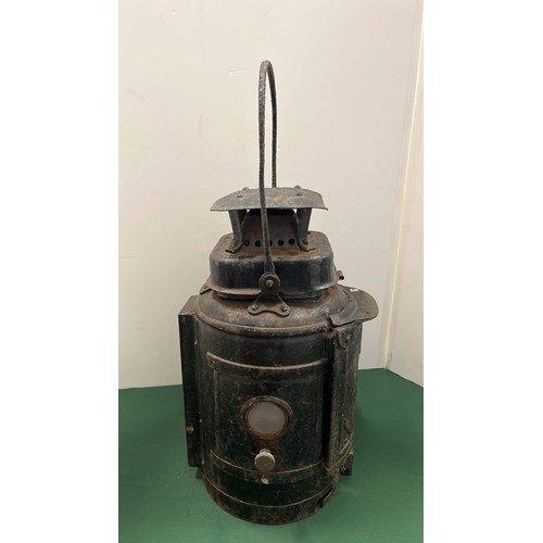 106 - VINTAGE L.M.S RAILWAY LANTERN