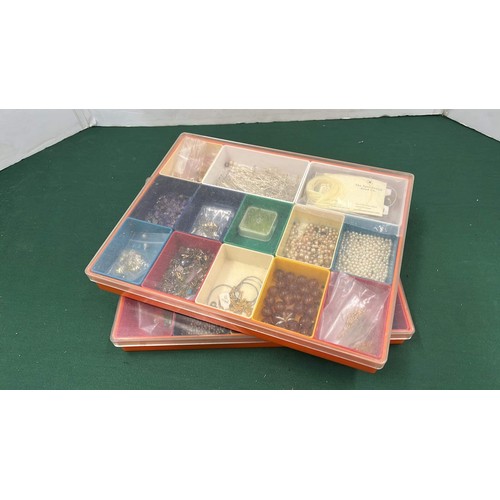 202 - TWO CRAFT BOXES WITH CONTENTS