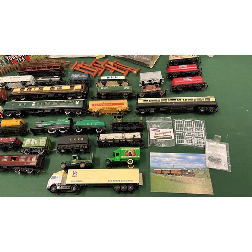 196 - COLLECTION OF MIXED MODEL RAILWAY ROLLING STOCK BY DIFFERENT MAKERS AND USED CONDITION SEE ALL PICTU... 