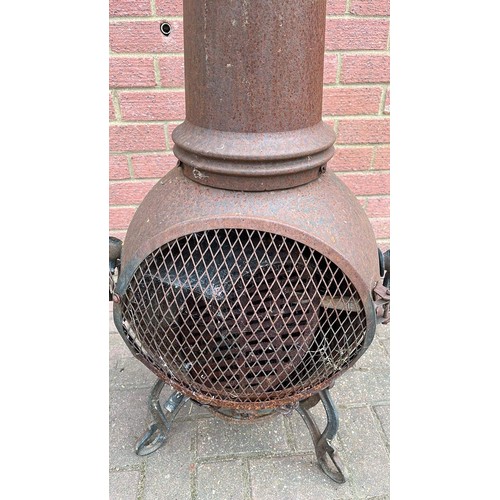 275 - CAST METAL CHIMINEA USED