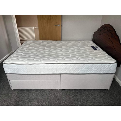 259 - SILENT NIGHT DOUBLE DIVAN SET WITH STORAGE