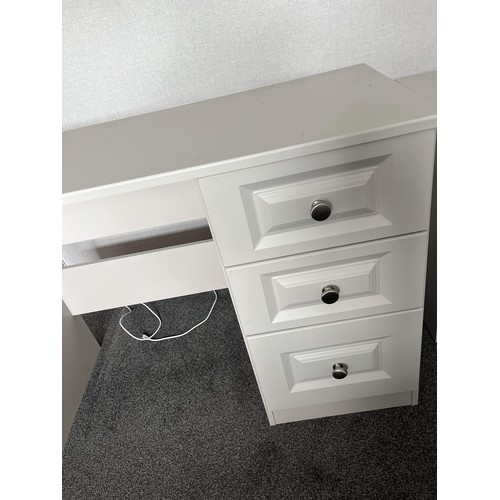 181 - GREY DESK / DRESSING TABLE