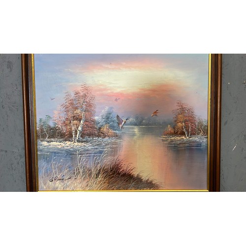 332 - FRAMED OIL ON CANVAS SIGNED