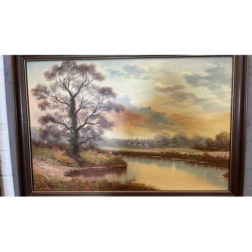 331 - FRAMED OIL ON CANVAS SIGNED