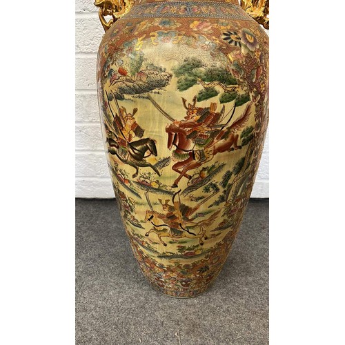 337 - LARGE ORIENTAL VASE 3ft high