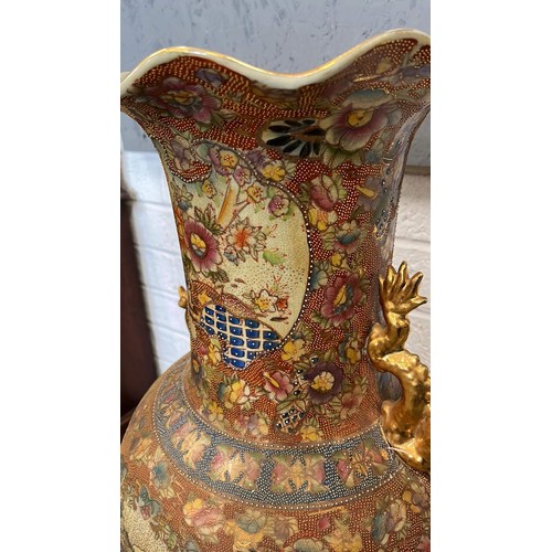 337 - LARGE ORIENTAL VASE 3ft high