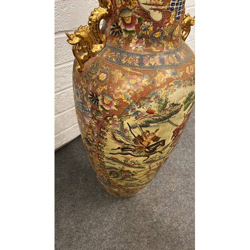 337 - LARGE ORIENTAL VASE 3ft high