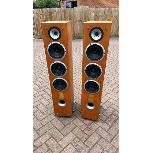 456 - PAIR OF TALL USED TRIANGLE NAIA 260 SPEAKERS UNTESTED