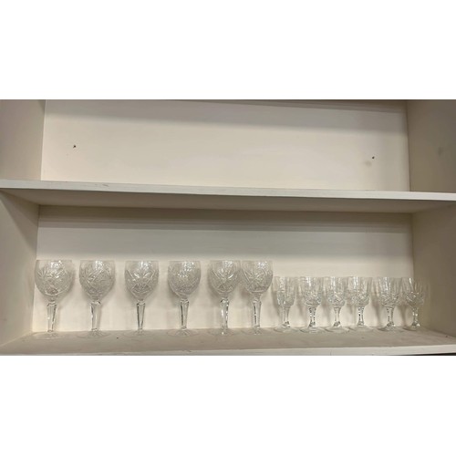 34 - 12 X CRYSTAL GLASSES