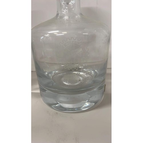 620 - MAJESTIC CRYSTAL GLASS DECANTER AND GLASSES