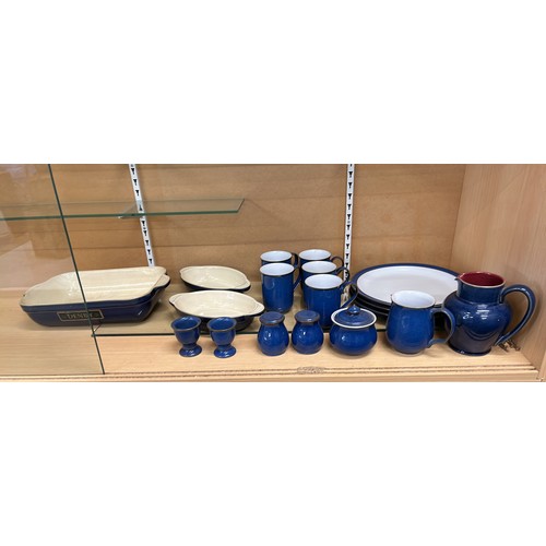 1 - DENBY BLUE TABLE WARE