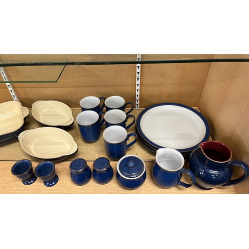 1 - DENBY BLUE TABLE WARE