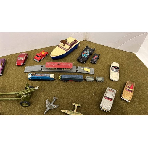 37 - PLAY WORN MODEL CARS BY CORGI AND DINKEY