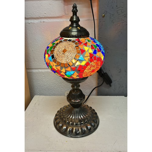 375 - MOSAIC COLOURED SIDE LAMP