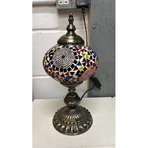 375 - MOSAIC COLOURED SIDE LAMP