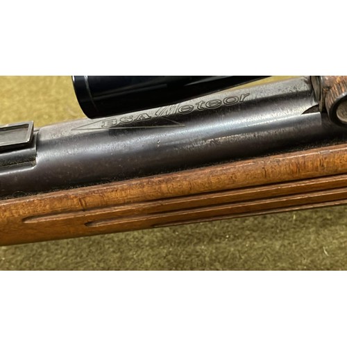 VINTAGE BSA AIR RIFLE WITH BEECH STOCK PLUS SIGHT SCOPE