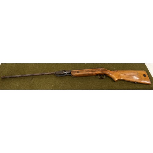 373 - AIR RIFLE WITH BEECH STOCK