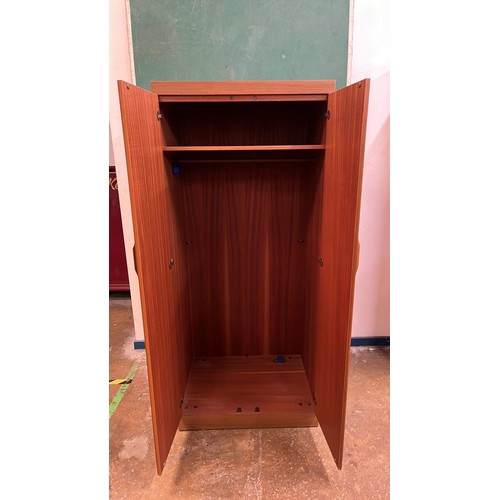 353 - TEAK EFFECT WARDROBE