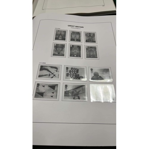 297 - TWO STANLEY GIBBONS FOLDERS AND BLACK AND WHITE STAMPS