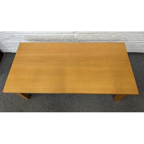 351 - BEECH FINISH COFFEE TABLE