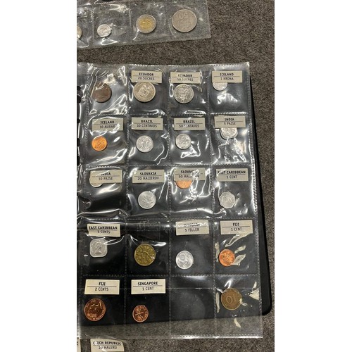 305 - FOLDER OF MIXED COINS SEE PICTURES