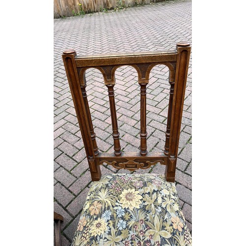 232 - TWO OAK FRAMED DINNING CHAIRS