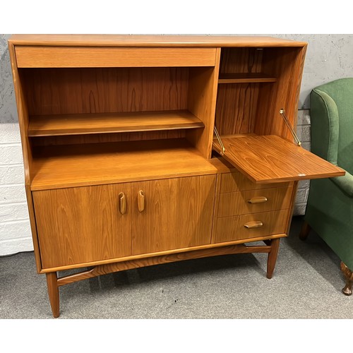 225 - MID CENTURY TEAK LOUNGE UNIT SEE ALL PICTURES FOR CONDITION