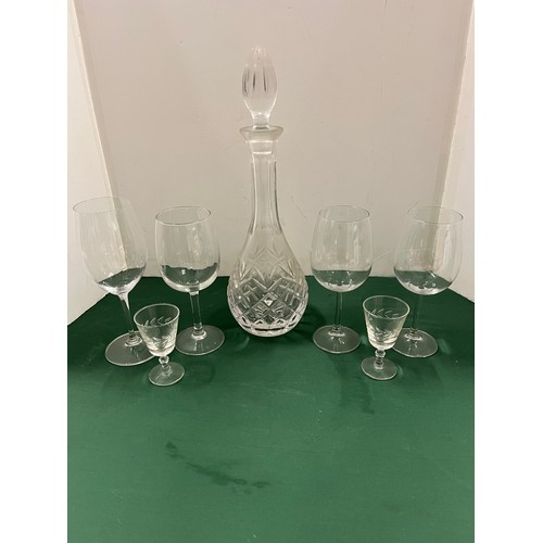 323 - DECANTER AND GLASSES