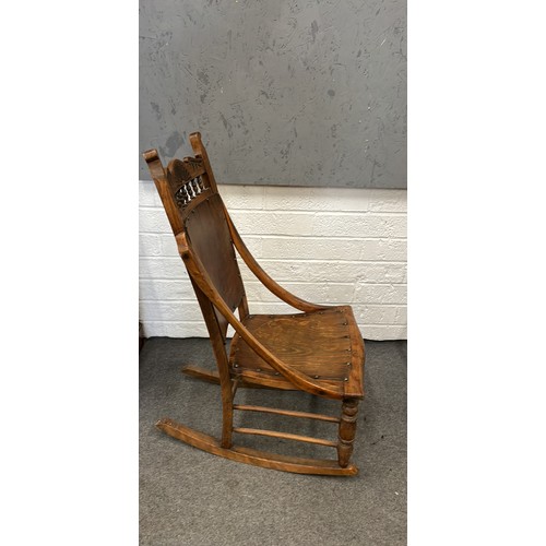 61 - EDWARDIAN ROCKING CHAIR