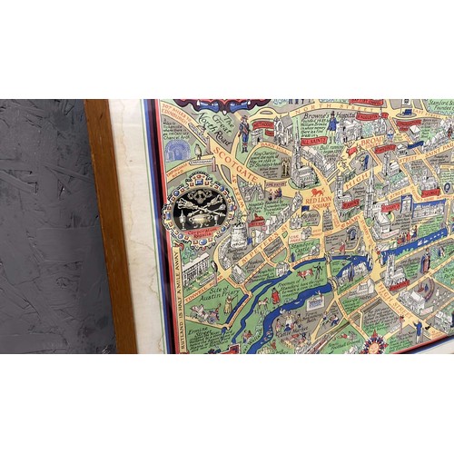 66 - FRAMED STAMFORD MAP