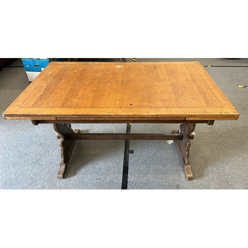 415 - OAK DRAWER LEAFE TABLE